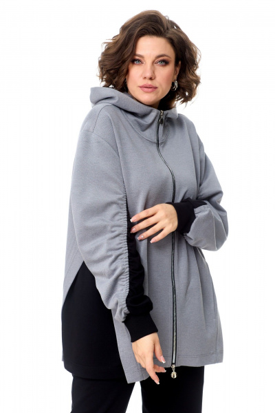 Брюки, кофта AMUARt 1005 черный+серый - фото 9