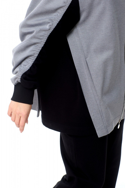 Брюки, кофта AMUARt 1005 черный+серый - фото 8