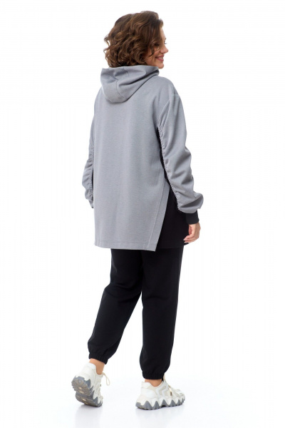 Брюки, кофта AMUARt 1005 черный+серый - фото 7