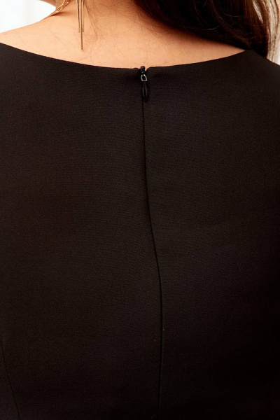 нарядное черное платье демисезон стильный фасон Gold Style 2511 - фото 7