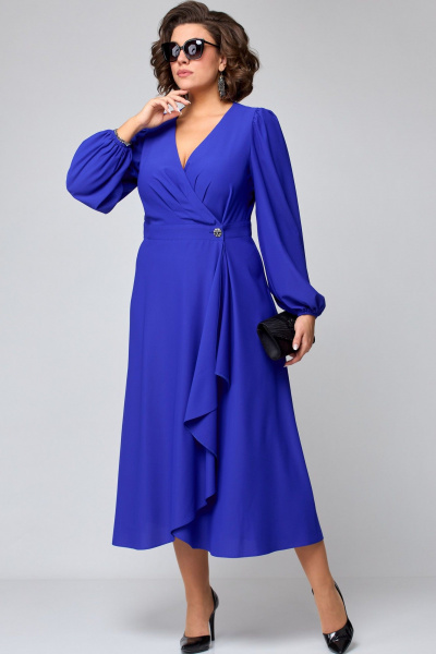 Платье EVA GRANT 7135 василек - фото 4