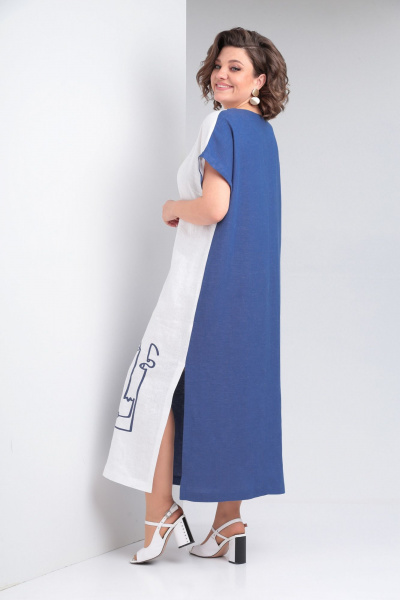 Платье Rishelie 948 светло-синий - фото 2