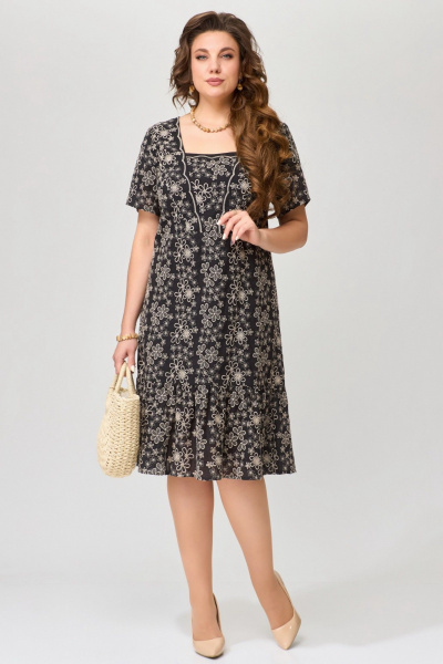 Платье Fita 1641 черный - фото 2