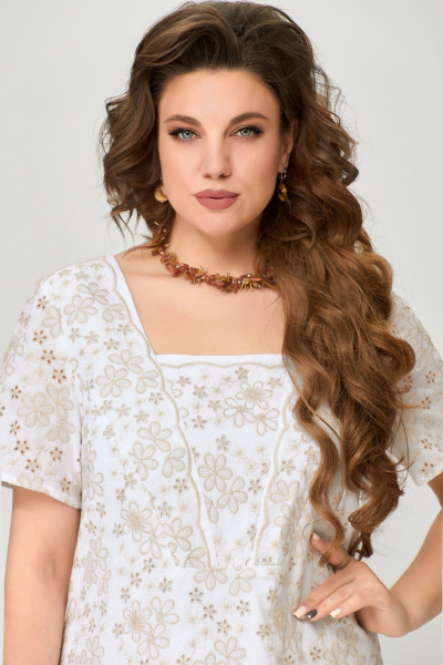 Платье Fita 1642 белый - фото 5