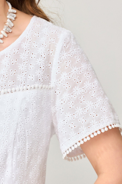 Платье Fita 1651 белый - фото 10