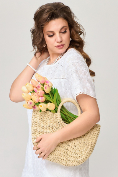 Платье Fita 1651 белый - фото 7