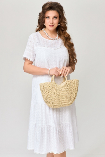 Платье Fita 1651 белый - фото 6