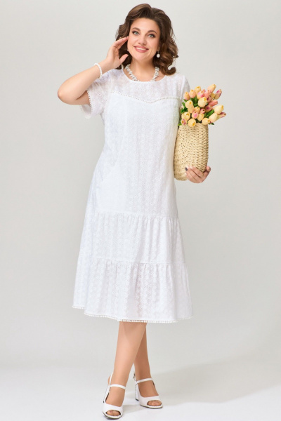 Платье Fita 1651 белый - фото 5