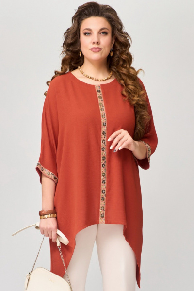 Туника Fita 20451 терракот - фото 4