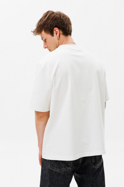 Футболка unisex из хлопкового трикотажа с принтом «U CAN» HIT 0222м белый - фото 4