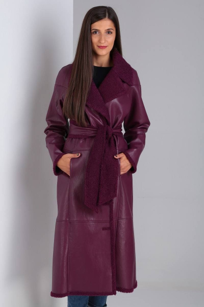 Дубленка Celentano 1863.1 винный - фото 11