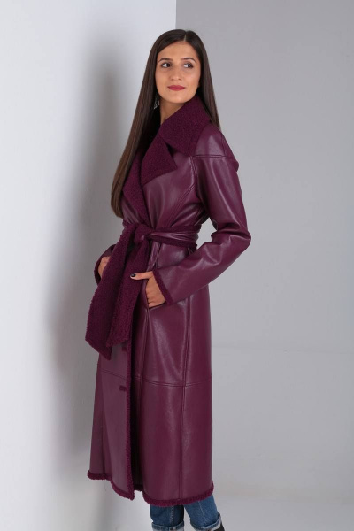 Дубленка Celentano 1863.1 винный - фото 10