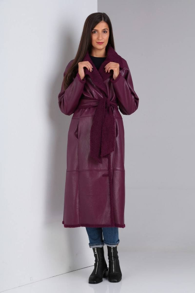 Дубленка Celentano 1863.1 винный - фото 9