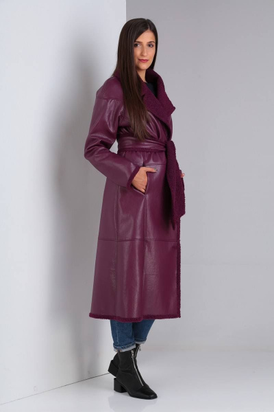 Дубленка Celentano 1863.1 винный - фото 8