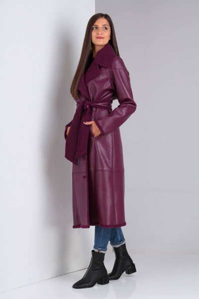 Дубленка Celentano 1863.1 винный - фото 2