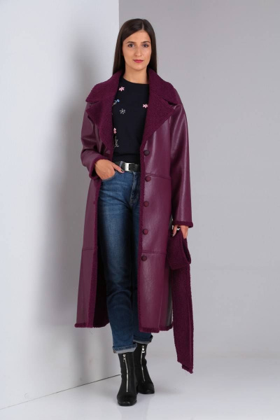 Дубленка Celentano 1863.1 винный - фото 7
