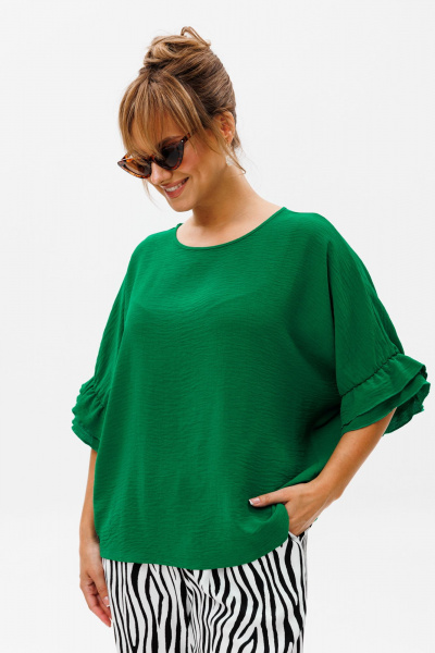 Блуза, брюки Mubliz 180 зеленый_зебра - фото 17