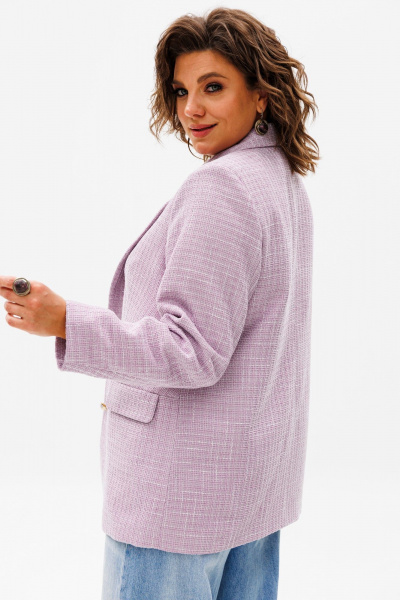 Жакет из текстиля с женским стилем и женственностью Anelli 1471.1 бутон_вишни - фото 3