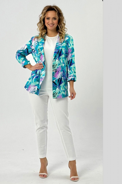 Жакет из хлопка двубортный полуприлегающий Condra 15090 - фото 4