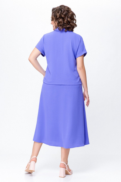 Блуза, юбка Swallow 732 нежная лаванда - фото 7