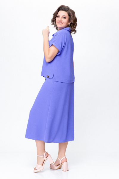 Блуза, юбка Swallow 732 нежная лаванда - фото 5