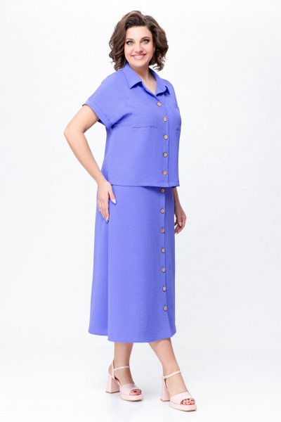 Блуза, юбка Swallow 732 нежная лаванда - фото 2