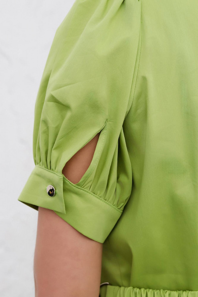 Платье летнее приталенное из хлопка с поясом LADO 6346-27 - фото 4