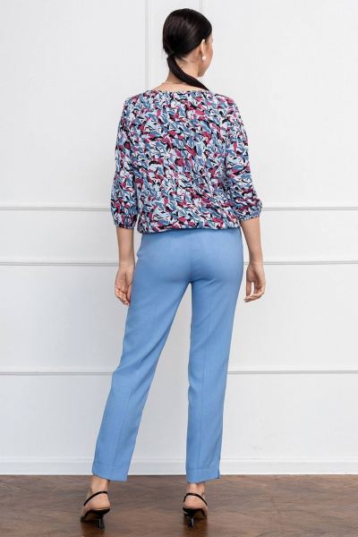 Блуза в яркий принт с длинным рукавом ¾ LADO 884-9 - фото 5