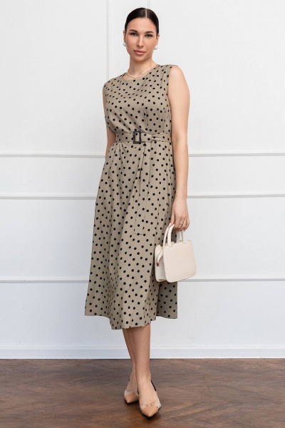 Платье трапециевидное из вискозы с разрезами LADO 6255/1-19 - фото 4