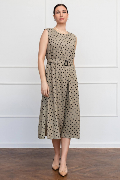 Платье трапециевидное из вискозы с разрезами LADO 6255/1-19 - фото 1