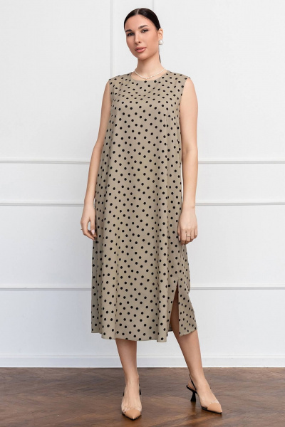 Платье трапециевидное из вискозы с разрезами LADO 6255/1-19 - фото 2
