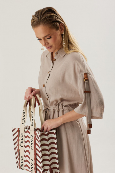 Платье Твой имидж 1587 бежевый - фото 6