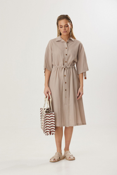 Платье Твой имидж 1587 бежевый - фото 3