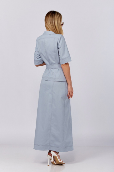 Жакет, юбка DOGGI 1638 голубой - фото 6