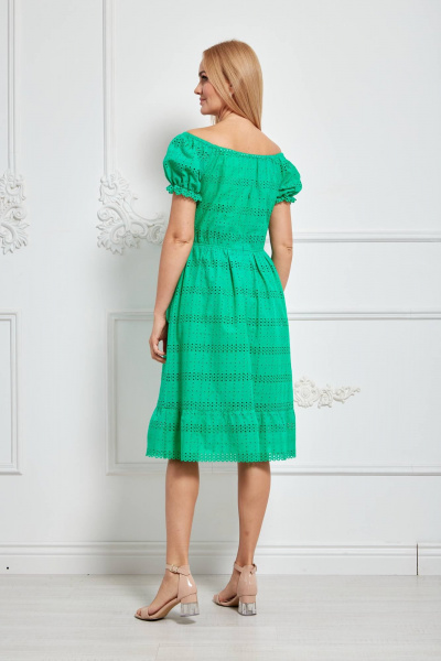 Платье приталенного силуэта с расклешением и воланом Azzara 908Т - фото 3