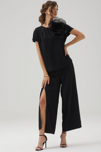 Блуза, брюки, брошь, ремень Lyushe 3796 - фото 2