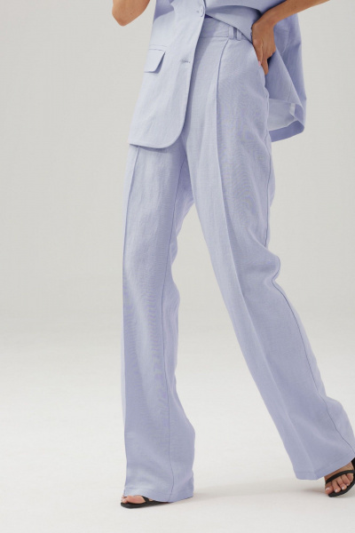 Летний комплект из льняных брюк и жилета с карманами Lyushe 3797 - фото 6