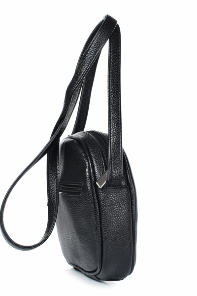 Черная сумка на молнии из экокожи с ручкой-ремнем Galanteya 47923.23с1353к45 черный - фото 4