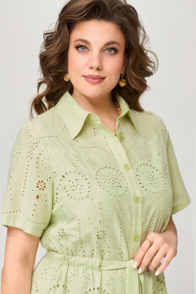 Платье Fita 1621 оливковый - фото 3