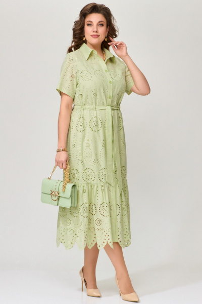 Платье Fita 1621 оливковый - фото 2