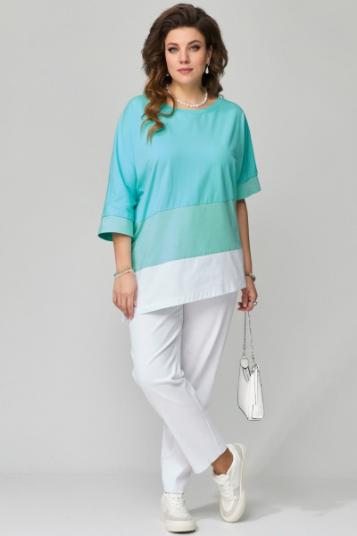 Белые джинсы зауженные с резинкой и классической застежкой Fita 20231 белый - фото 3