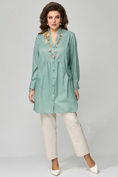 Бежевые джинсы зауженные с карманами и застежкой Fita 20232 бежевый - фото 8