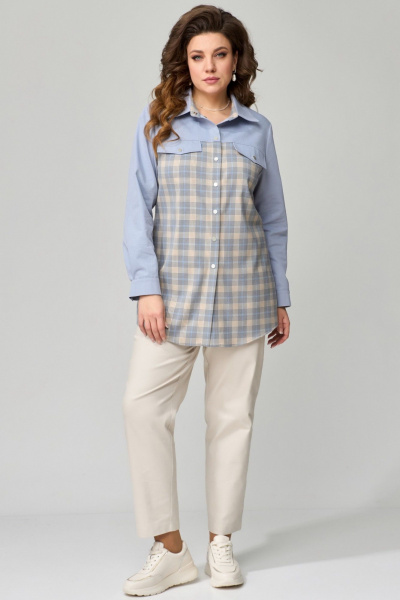 Бежевые джинсы зауженные с карманами и застежкой Fita 20232 бежевый - фото 7