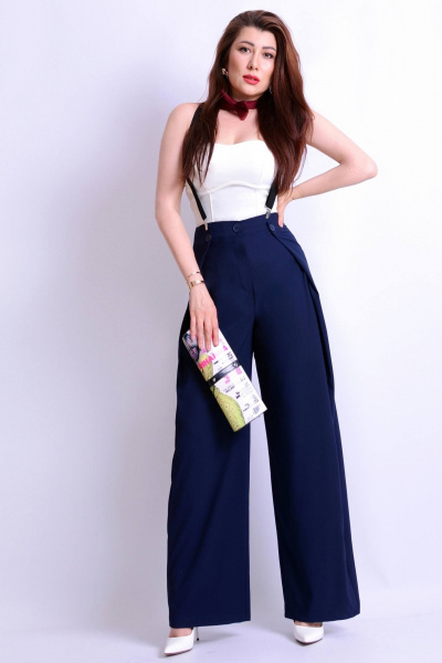 Брюки Patriciа 01-5678 темно-синий - фото 4