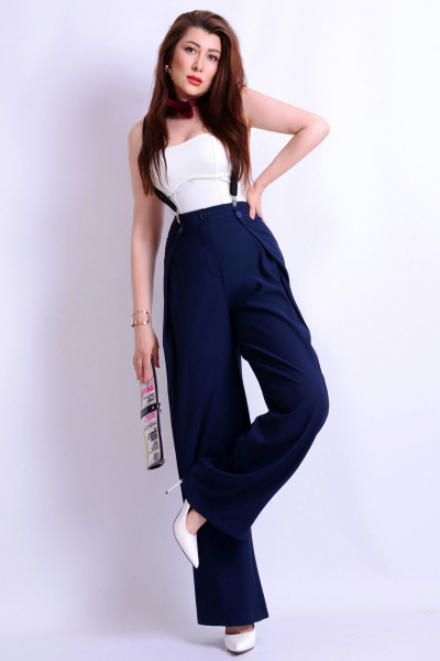 Брюки Patriciа 01-5678 темно-синий - фото 1