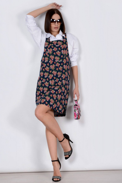 Сарафан Patriciа NY15169 индиго,красный - фото 3