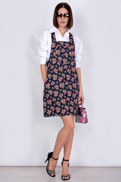 Сарафан Patriciа NY15169 индиго,красный - фото 1