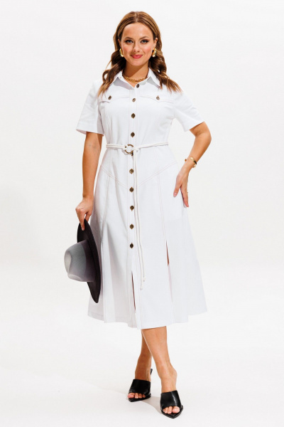 Платье VI ORO VR-1132 белый - фото 1