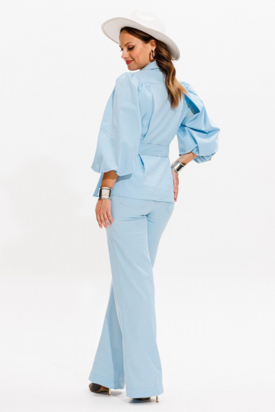 Брюки, жакет VI ORO VR-1059 голубой - фото 8