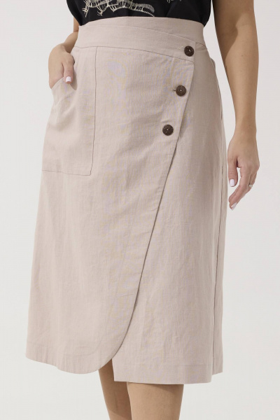 Юбка Ma Сherie 2049 бежевый - фото 4